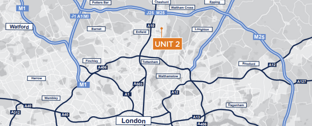 Enfield - Bilton Way Location map