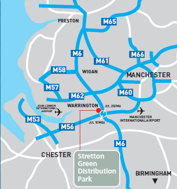 Warrington Location map