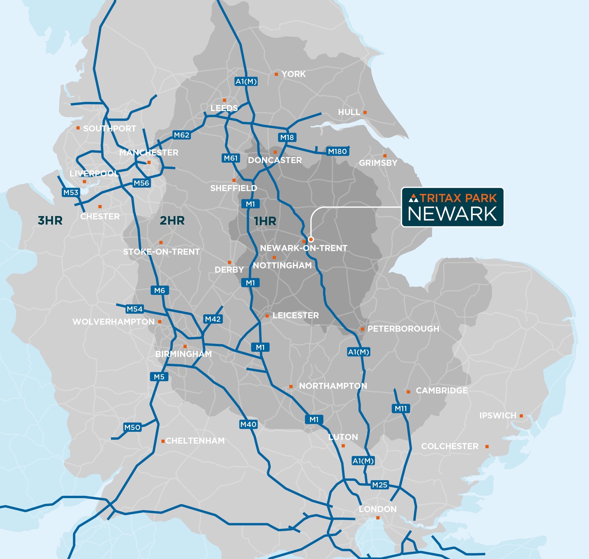 Newark Location map