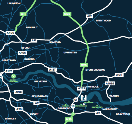 Dartford - Newtons Court Location map