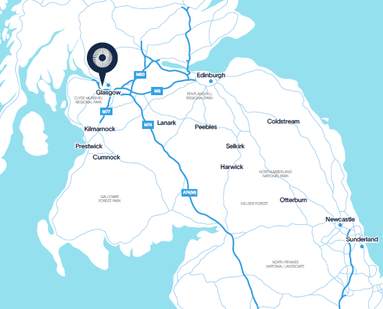 Glasgow Location map