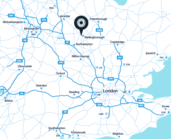 Wellingborough Location map